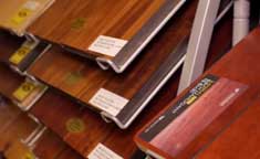 Wood flooring samples